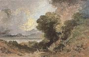 Joseph Mallord William Turner The tree at the edge of lake oil painting picture wholesale
